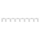 LUX N146 Multi-Section Manicure Nail Table Marble Top with UV Hole, Vent Pipe, & USB