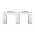 LUX Le Blanc Multi Manicure Nail Table Marble Top with UV Hole, Vent & USB