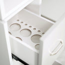 LUX Le Blanc Multi Manicure Nail Table Marble Top with UV Hole, Vent & USB