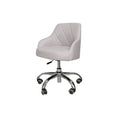 LUX ES450 Pedicure Technician Stool - Pearl White and Modern Grey