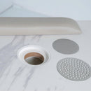 LUX450 Single Manicure Nail Table Marble Top with UV Hole, Vent & USB ( No Vacuum )