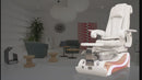 Reversible Acetone-Resistant Leather Decor Seat & Headrest Cover for ES450 Pedicure chair model only